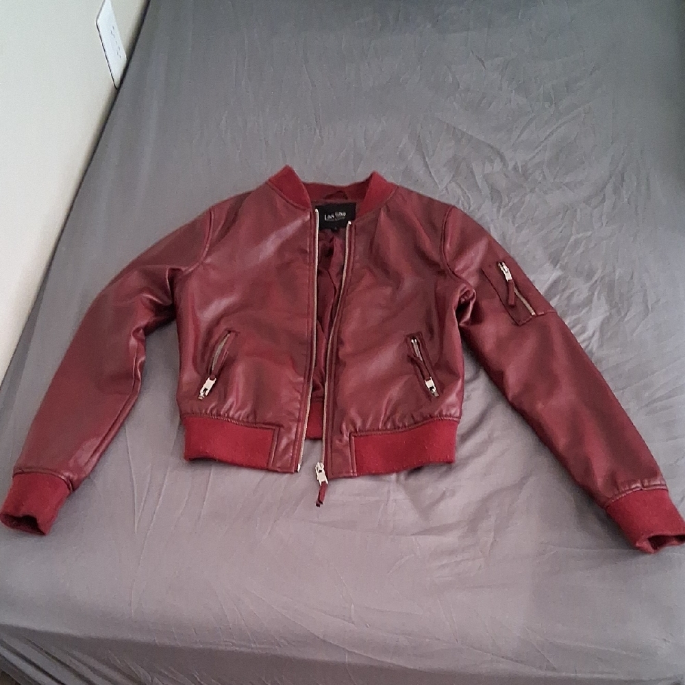 Women's Red Bomber Jacket